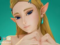Princess Zelda Nude Heart