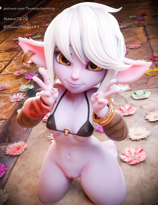 Cute & Small in Size 3D Female Tristana Showing off Her Petite Body