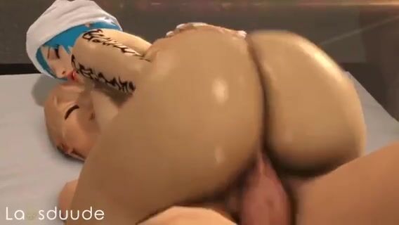 Tattoed 18 yo 3D Teen Fucking Oily Bubble But in Hardcore Sex Animation