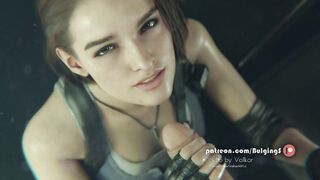 Lara Croft Hentai 3D Uncensored Sloppy Blowjob