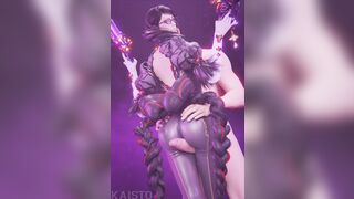 Bayonetta3 Big cock Thigh Fuck in 3D XXX