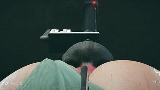 Croft Tied Up and Destroyed by Dog Cock Dildo - Lara in Trouble S01 E03 NSFW animation