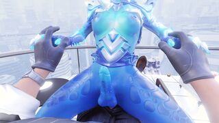 POV: OW 3D Futa Rime Fucked by Futanari Sombra in Adult Porn Animation