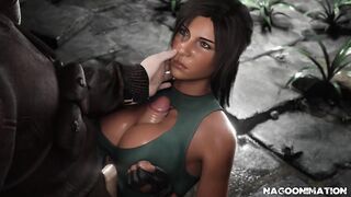 Realistic Lara Croft Titfucked by Big Cock in Top Adult Animation