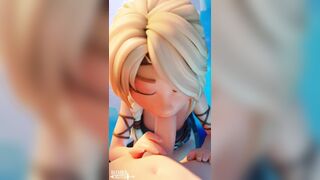 Barely Legal Schoolgirl Astrid Giving Passionate Head in Cartoon Porn Animation