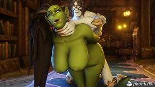 Big Boobed Orc Babe Suhdra Fucked from Behind in WoW Brill