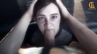 3D POV Teen Ellie Stroking and Gagging Big Cock - The Last Of Us 2 Porn Animation