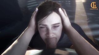 3D POV Teen Ellie Stroking and Gagging Big Cock - The Last Of Us 2 Porn Animation