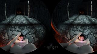 VR 3D POV: You as Tifa enjoy Sweet Lara Licking your Clit