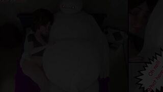 Pregnant 3D Milf Aunt Cass Fucked by Baymax Inflatable Toy