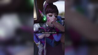 Sweet DVA Moans While Thick Cock Slides All the Way Up her Throat