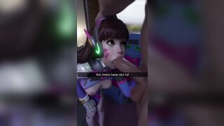 Sweet DVA Moans While Thick Cock Slides All the Way Up her Throat