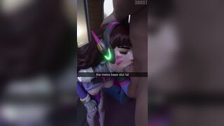 Sweet DVA Moans While Thick Cock Slides All the Way Up her Throat