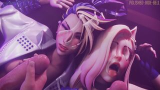 Schoolgirls Akali and Ahri Facialised in 3D Porn Animation by Polished-Jade-Bell