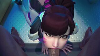 POV: Cute Dva Dressed in Plugsuit Shovels Whole Thing Up Her Throat