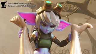 Hot Tristana likes to go Level Farming in Amazon Position