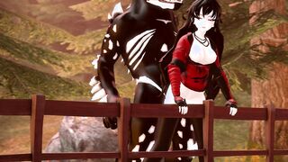 RWBY - Raven gets fucked by a Beowolf