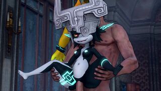 Midna gets fucked stand and carry