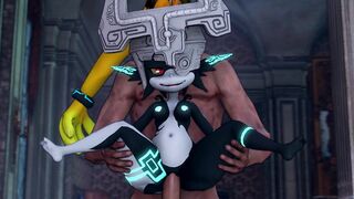 Midna gets fucked stand and carry