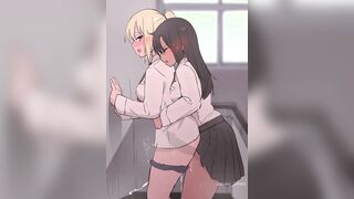 Schoolgirl Futa Fucking Her Classmate (Internal View)