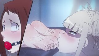 Ochaco Worshipping Toga's Foot - My Hero Academia Feet Fetish Porn Animation