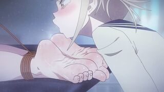 Ochaco Worshipping Toga's Foot - My Hero Academia Feet Fetish Porn Animation