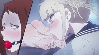 Ochaco Worshipping Toga's Foot - My Hero Academia Feet Fetish Porn Animation