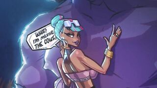 Qiyana Grinding Alistar's Monster Dick - League of Legends Cartoon Porn