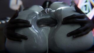 Big Black Cocks on White Chocolate - 3D Porn Collection from TDonTran