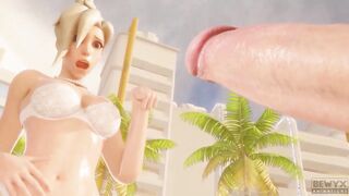 Mercy Fucked on a Public Beach