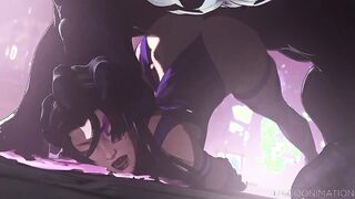 Venom Puts Slutty Mutant Psylocke in Her Place - Marvel Rivals Porn Animation