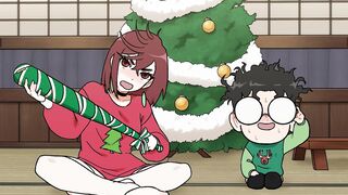 Momo Ayase Spending Christmas with Seiko - Dandadan Hentai Anime Video