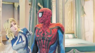 Sue Storms Invisibility is Useless on Spidey - Marvel Rivals Sex Animation