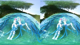 Rem and Ram tentacles II underwater - VR