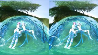 Rem and Ram tentacles II underwater - VR