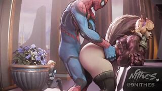 Phat Ass Squirrel Girl Enjoys Hard Backshots From Spiderman