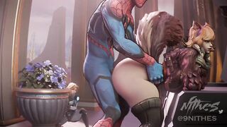 Phat Ass Squirrel Girl Enjoys Hard Backshots From Spiderman