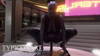 Mass Effect. Liara full animations. Typiconart