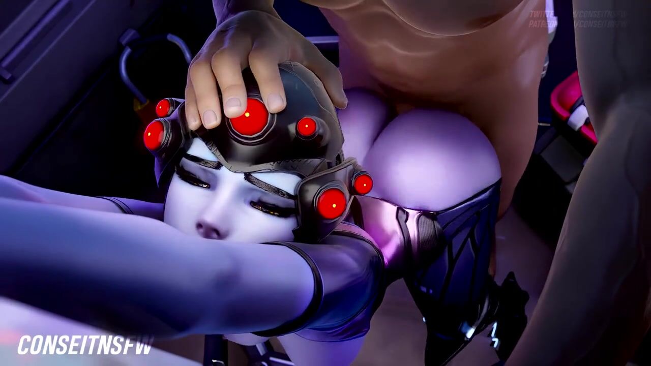 Rope Tied 3D Widowmaker gets fucked rough (BDSM)