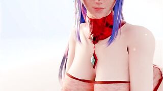 Inserting Just the Tip in Sexy 3D Anime Girl