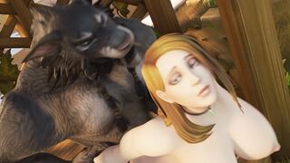 Animated Desaelynn Fucked From Behind by Werewolf Bendam