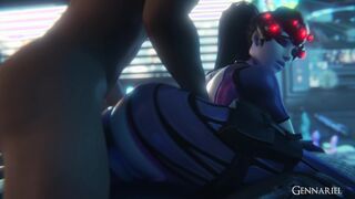 Jiggly Butt Widowmaker Ass Fucked