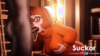 Scooby-Doo Velma Sucking Black Dick