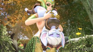 Cassiopea Uses Petite Tristana Body as a Portable Sucking Sex Toy