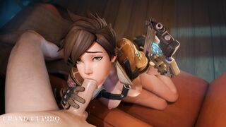 Tracer: Your Dick Is Under Arrest (Blowjob)