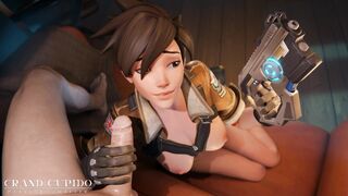 Tracer: Your Dick Is Under Arrest (Blowjob)