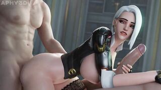 Ashe Stroking While Hammered from Behind