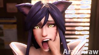 POV: Ahri Sucks Your Thumb While You Fuck Her With Legs Closed