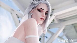 Ashe Double Penetrated on a Wedding Day
