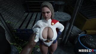 Power Girl Face Fucked & Railed from Behind